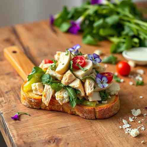 Best Chicken Salad Recipe - Danish Hønsesalat Smørrebrød